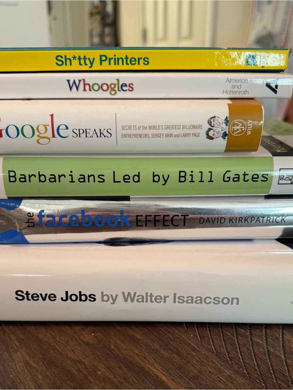 Set of 6 of Tech Books - Google, Facebook, Steve Jobs, Bill Gates